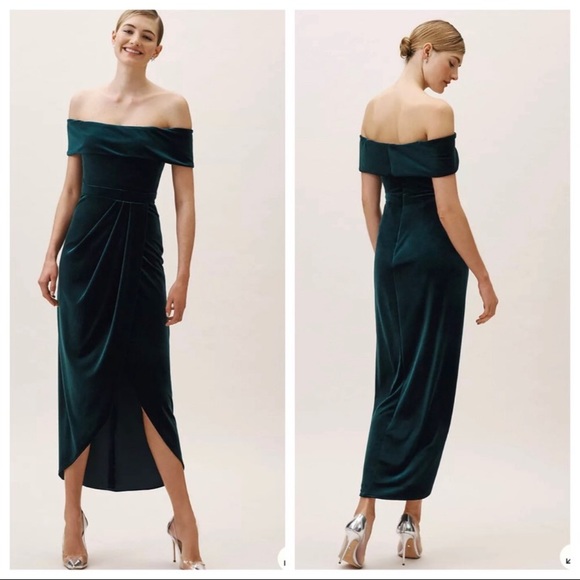 Bhldn Edison Velvet Dress Size 2 